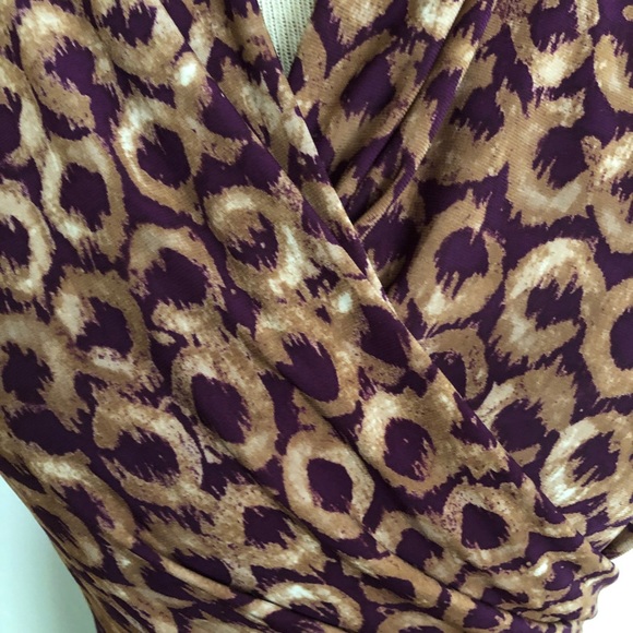 Ralph Lauren Slinky Animal Print Dress Size 4 - Picture 5 of 6